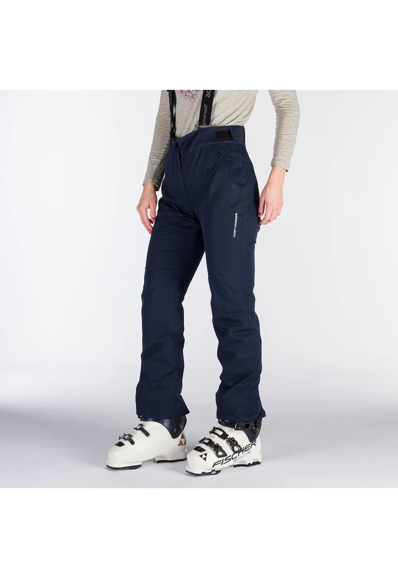 Pantaloni de schi 10K/10K cu bretele dama Maxine, Blue nights