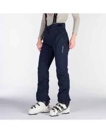 Pantaloni de schi 10K/10K cu bretele dama Maxine, Blue nights