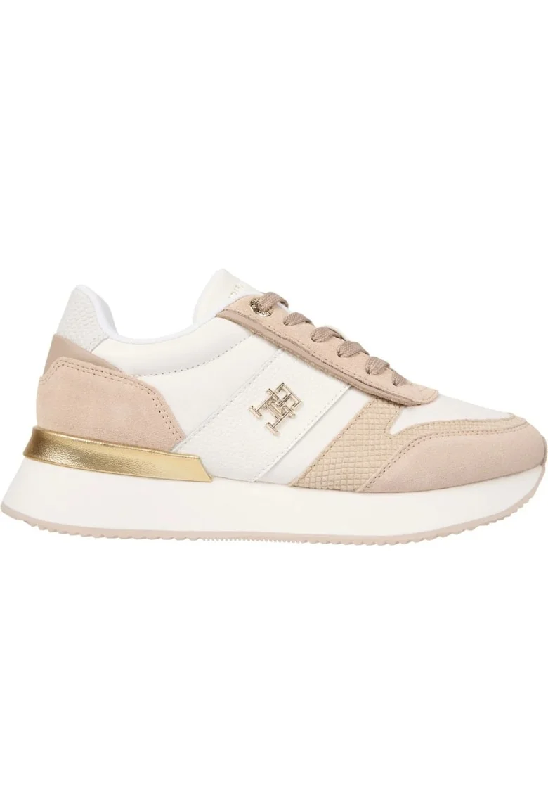 Pantofi sport,  FW0FW08475 0K4, casual, piele, alb/bej
