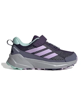 Pantofi Terrex Trailmaker low-cut cu velcro, pentru drumetii, Gri deschis/Violet