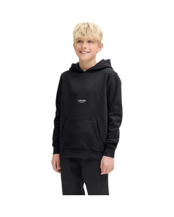 Hanorac JACK &JONES Soho Sweat Hood JNR 49180, Negru