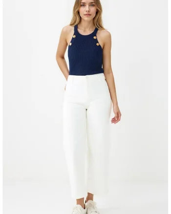 Top tricotat cu striatii, Bleumarin