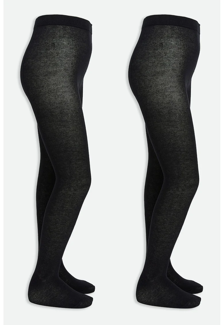Set de dresuri uni - 2 perechi, Negru