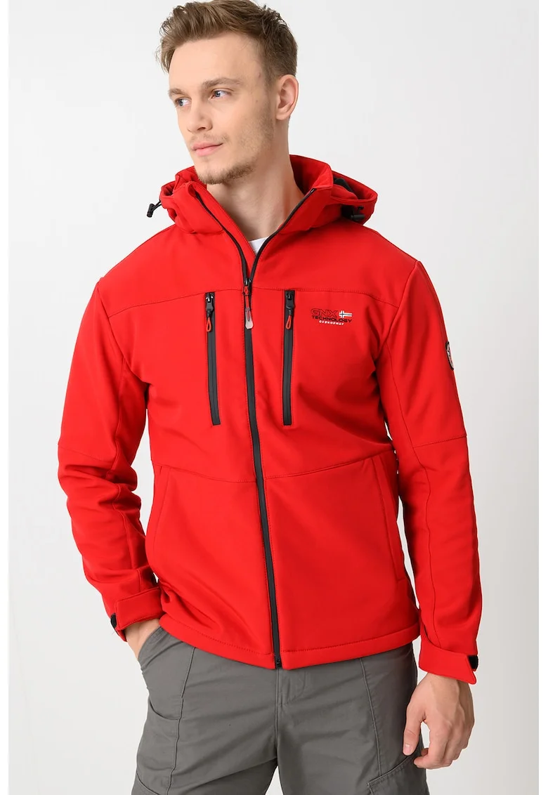 Jacheta softshell cu fermoar Timmex, Rosu