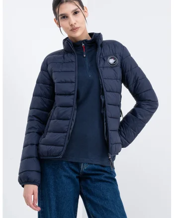 Geaca slim fit Atikahadge, Bleumarin