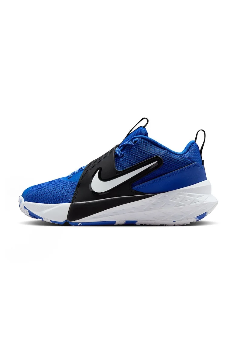 Pantofi Team Hustle D 12 pentru baschet, Alb/Negru/Albastru royal