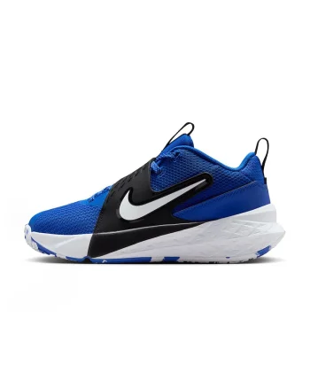Pantofi Team Hustle D 12 pentru baschet, Alb/Negru/Albastru royal