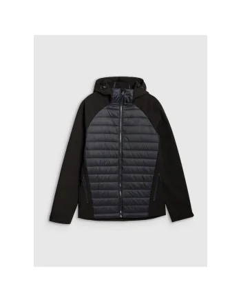 Jacheta sport barbati SSS25TSOFM425-20S, 4F, Fleece, Negru,