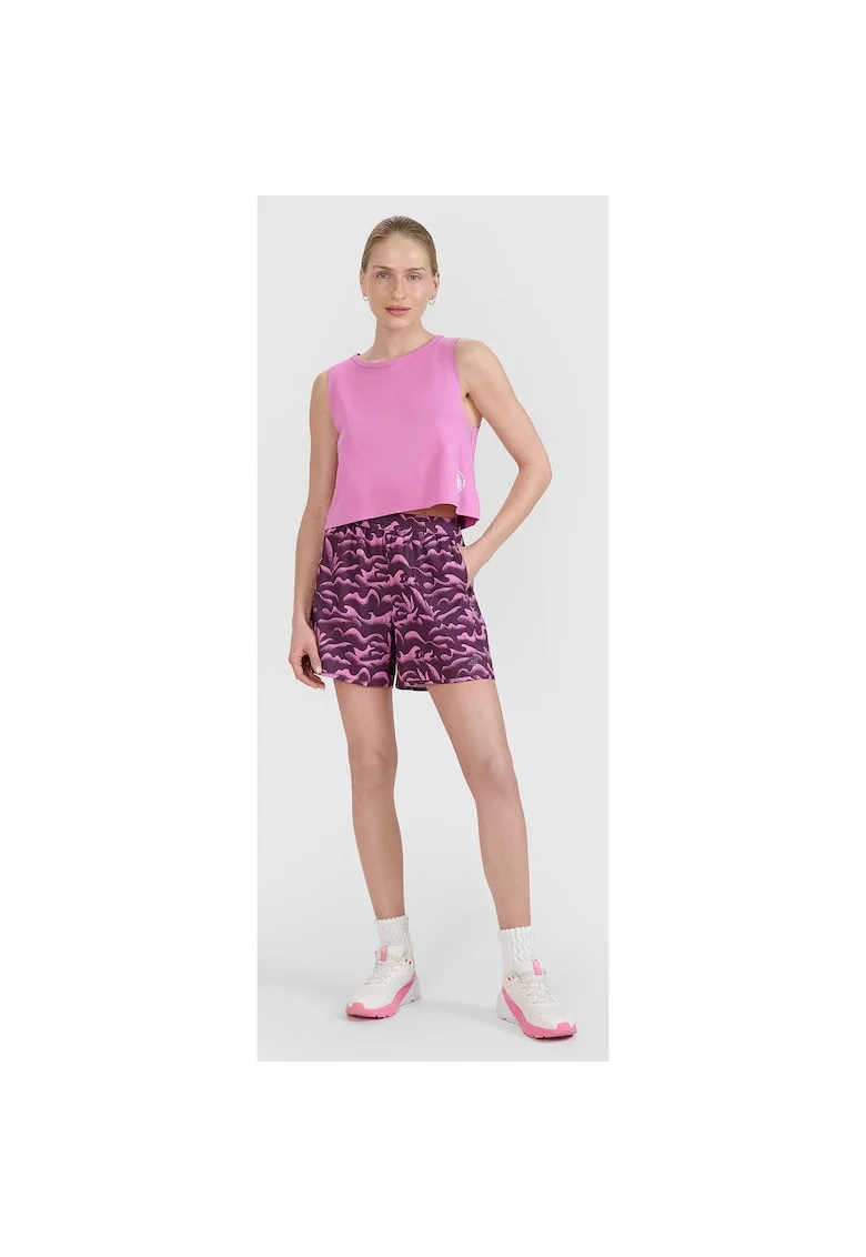 Pantaloni scurti de plaja  violet, material elastic, fara captuseala, pentru inot