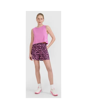 Pantaloni scurti de plaja  violet, material elastic, fara captuseala, pentru inot