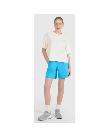 Pantaloni scurti de plaja,  albastru, material usor si elastic, pentru inot, pentru femei
