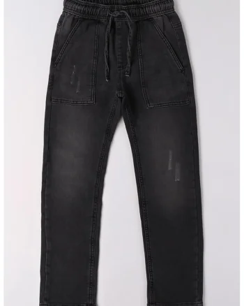 Jeggings cu aspect decolorat, Gri antracit