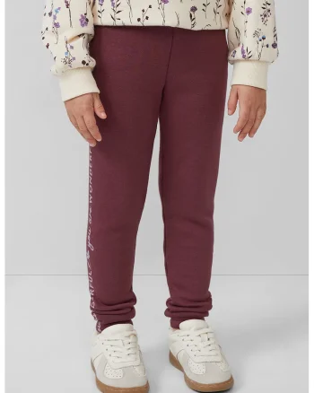 Colanti cu imprimeu text, Lila/Violet tyrian