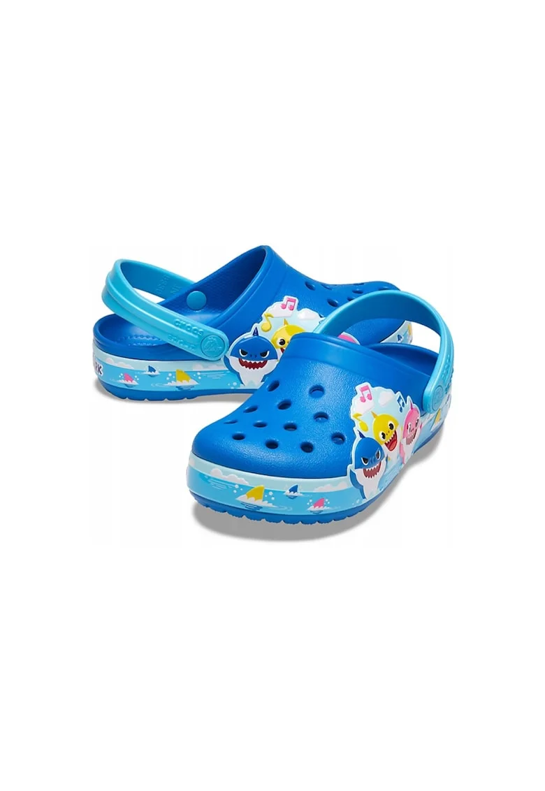 Saboti copii, Fun Lab Baby Shark, Spuma Croslite™, Albastru