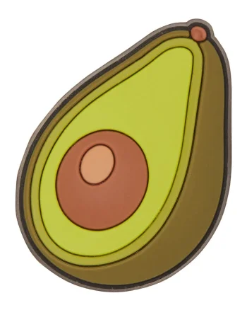 Talisman avocado, pentru saboti Jibbitz, Verde/Maro