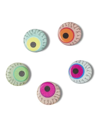 Set de talismane pentru saboti in forma de ochi Jibbitz - 5 piese, Multicolor
