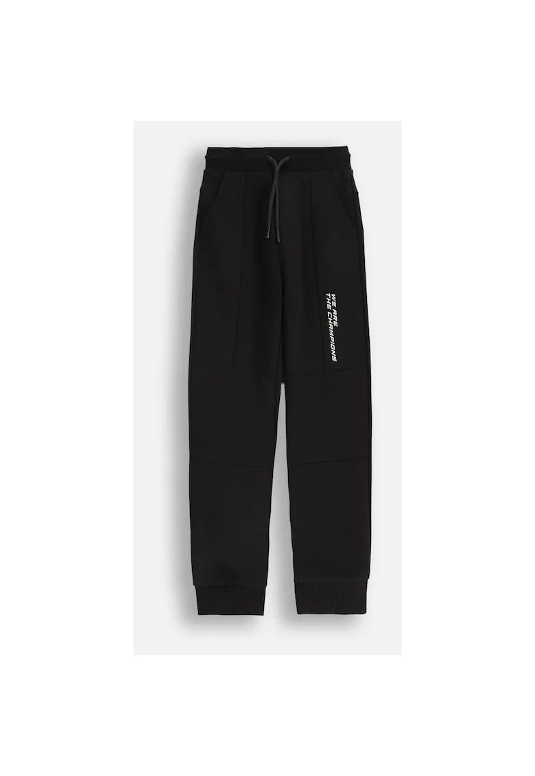 Pantaloni sport cu talie ajustabila si buzunare oblice,
