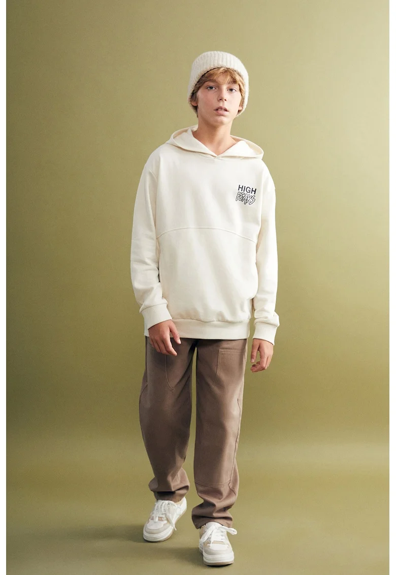 Blugi relaxed fit, Maro nisip