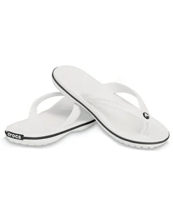 Slapi  Crocband Flip 48-49 EU - M13 US Alb - White