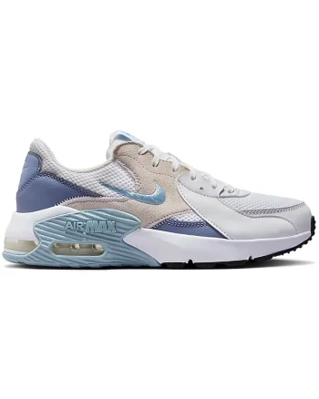Pantofi sport cu garnituri de piele intoarsa Air Max Excee, Alb