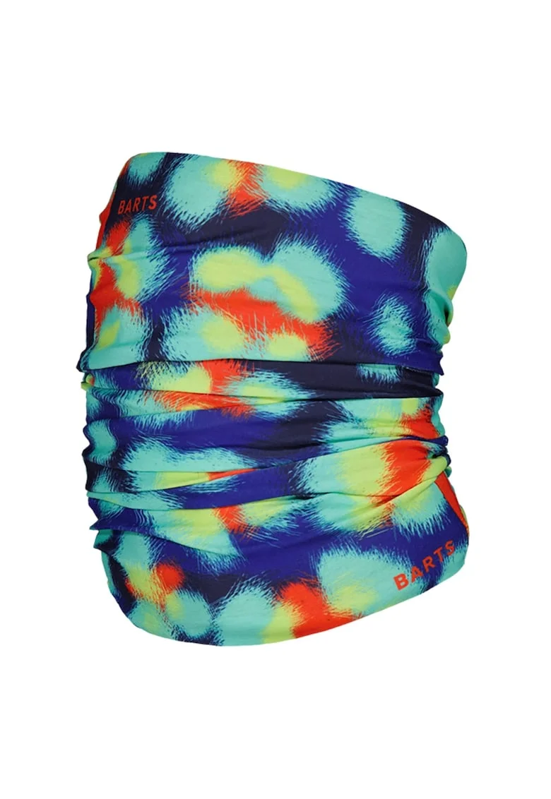 Guler din fleece cu model circular, Multicolor