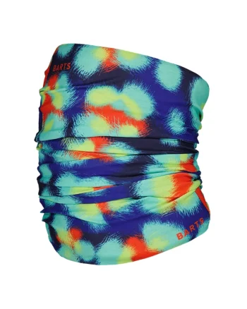 Guler din fleece cu model circular, Multicolor