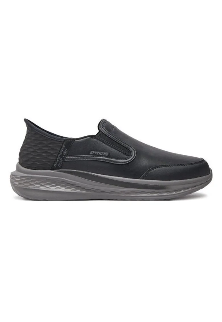 Pantofi sport barbati  negru, piele, tehnologie de confort,