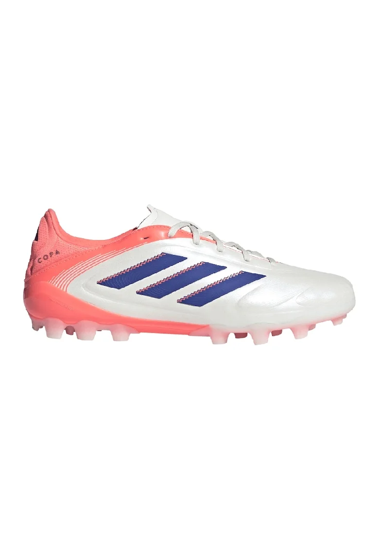 Pantofi din material sintetic, pentru fotbal Copa Pure III, Alb/Coral