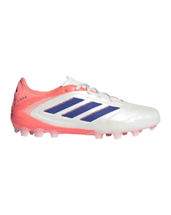 Pantofi din material sintetic, pentru fotbal Copa Pure III, Alb/Coral