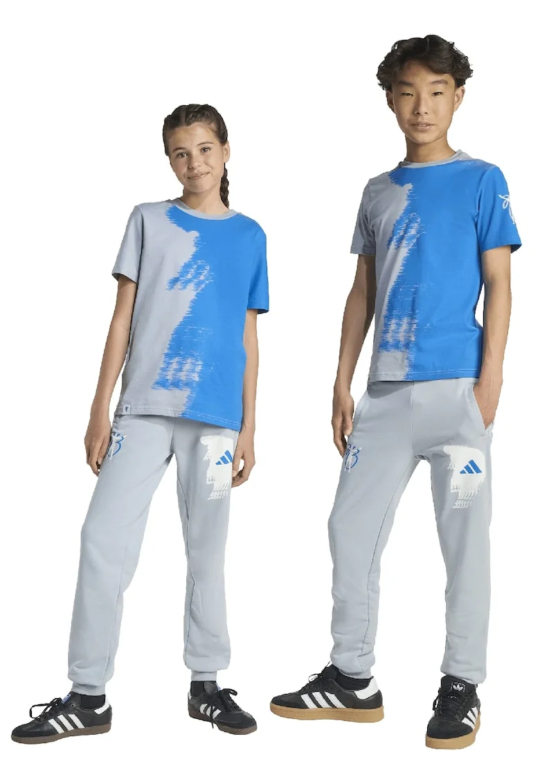 Pantaloni cu doua buzunare, pentru fotbal, Gri deschis