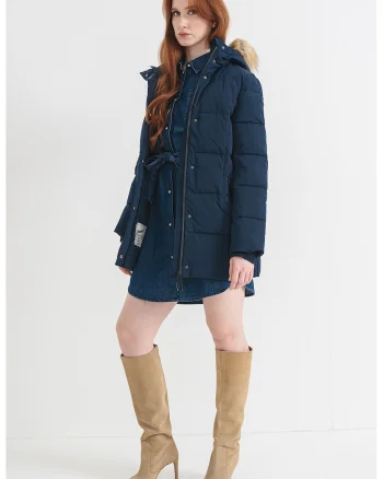 Geaca cu puf Sarah, Bleumarin