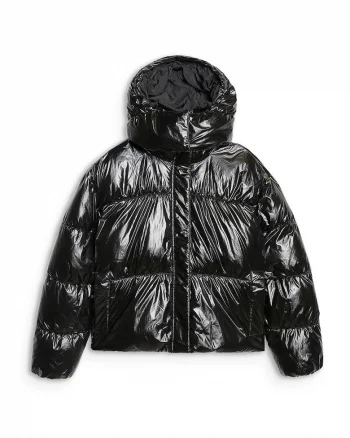 Geaca Puf Dama Negru Impermeabila Usora  Sport Casual Femei AW25