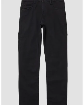 Pantaloni uni din denim, Negru