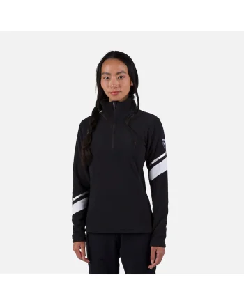 Jacheta  Strawpile fleece, cu fermoar, negru, pentru dama, Negru