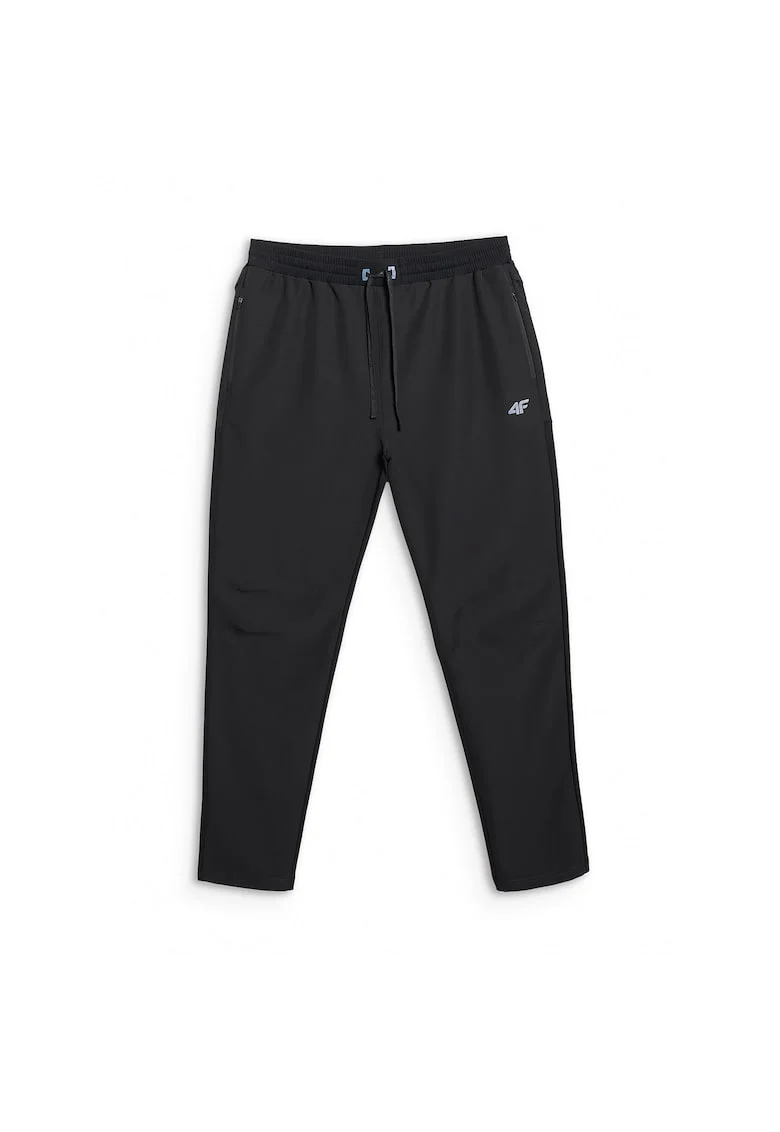 Pantaloni Barbati  Running, 4F, Negru, Elementele Reflectorizante, Imprimatie Bionic Finish Eco