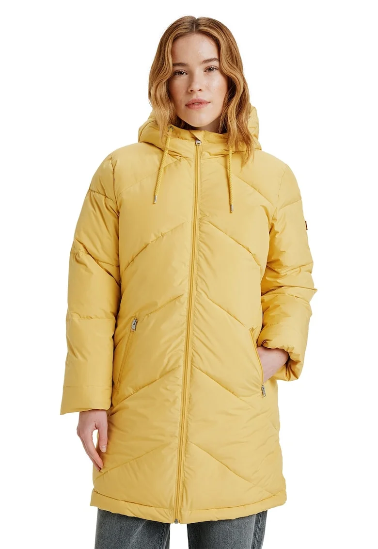 Geaca matlasata Better Weather, Galben pai
