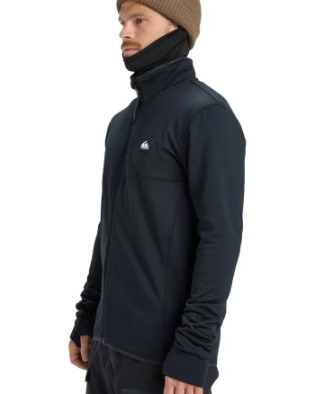 Bluza cu fermoar pentru ski Steep, Negru