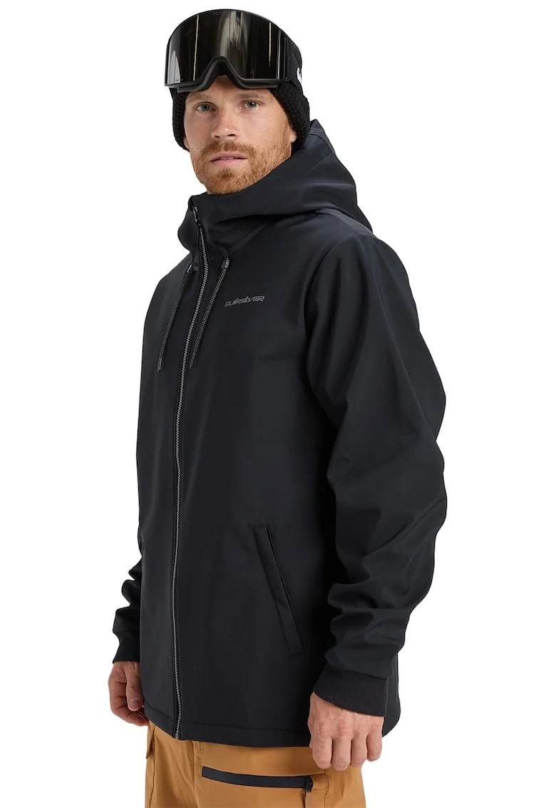 Geaca cu gluga pentru ski Live for the dream, Negru