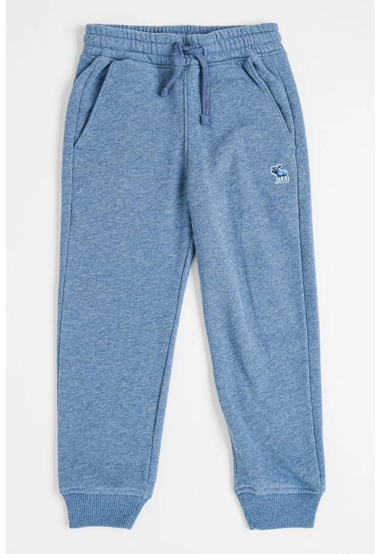Pantaloni de trening cu talie elastica si ajustabila, Albastru melange