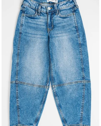 Blugi relaxed fit cu buzunare, Albastru