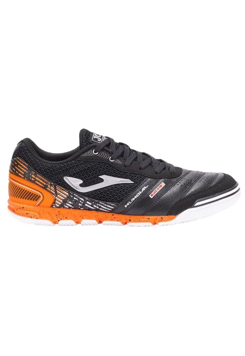 Pantofi sport barbati  Mundial, negru, piele naturala/sintetica, utilizare sala/sport