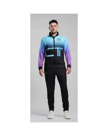 Jacheta unisex  Tryumph, Negru/Turcoaz/Mov