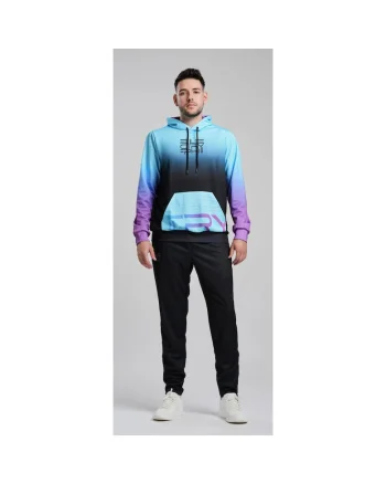 Hanorac unisex  Tryumph, Negru/Turcoaz/Mov