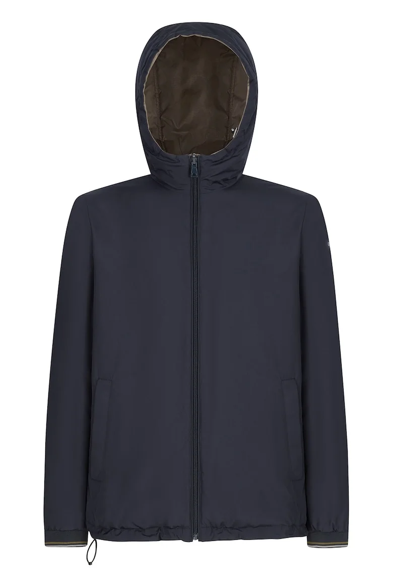 Jacheta reversibila cu gluga Jharrod, Bej/Bleumarin