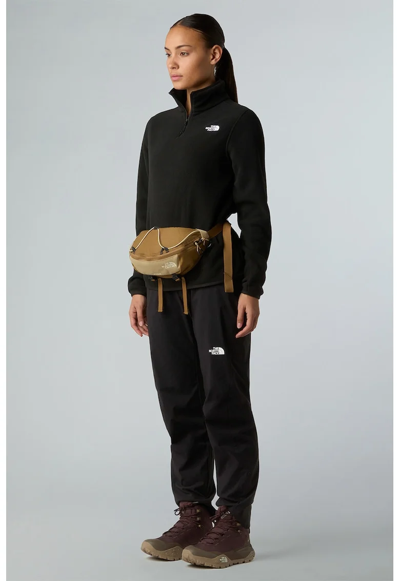 Bluza de trening din fleece cu fenta cu fermoar Glacier, Negru