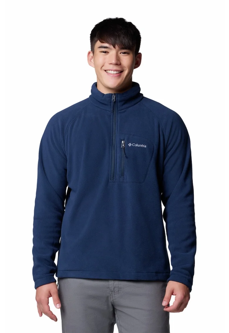 Bluza de trening din fleece, pentru schi Fast Trek III, Bleumarin