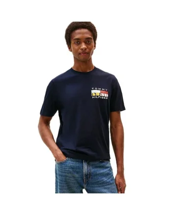 Tricou  TH COLOUR FLAG TEE-MW0MW40006-DW5