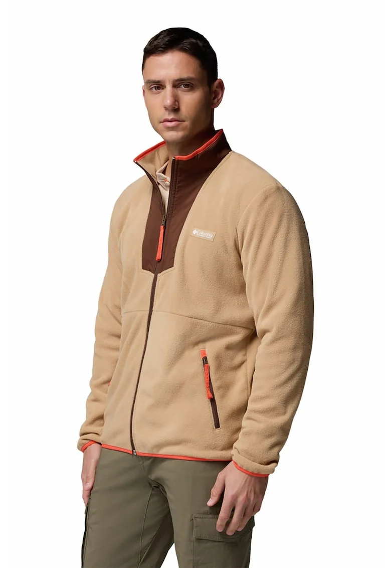 Bluza de trening din material fleece pentru drumetii Sequoia Grove, Maro nisip