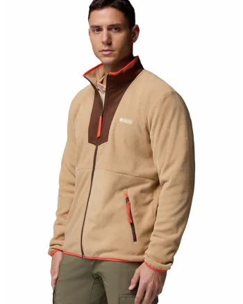 Bluza de trening din material fleece pentru drumetii Sequoia Grove, Maro nisip