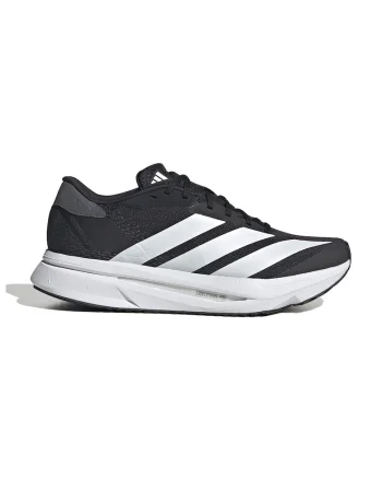 Pantofi Adizero din material textil pentru alergare, Gri deschis/Alb optic